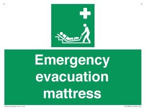 Emergency evacuation mattress